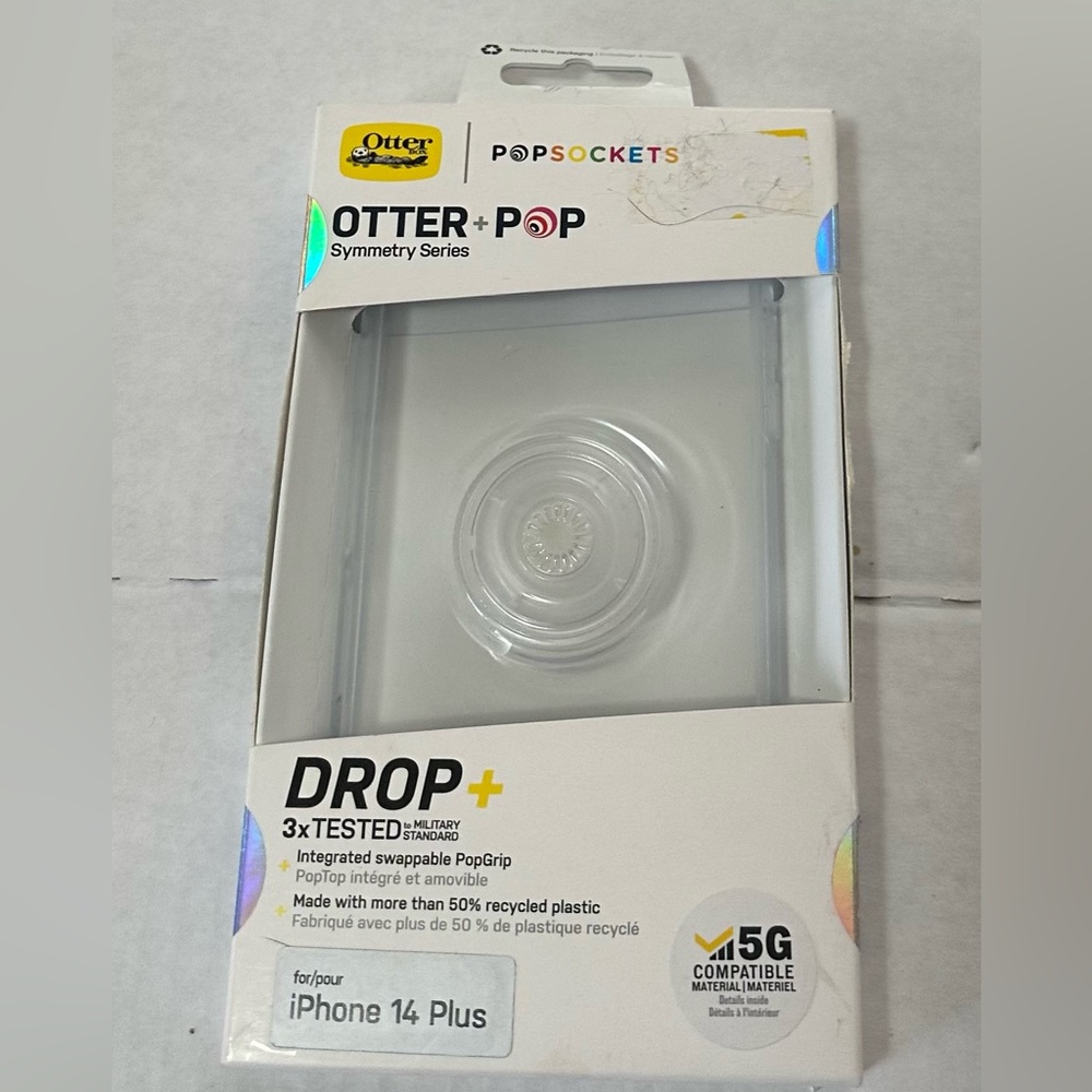 OtterBox Otter + Pop Symmetry series phone case for iPhone 14 Plus. 5G. New